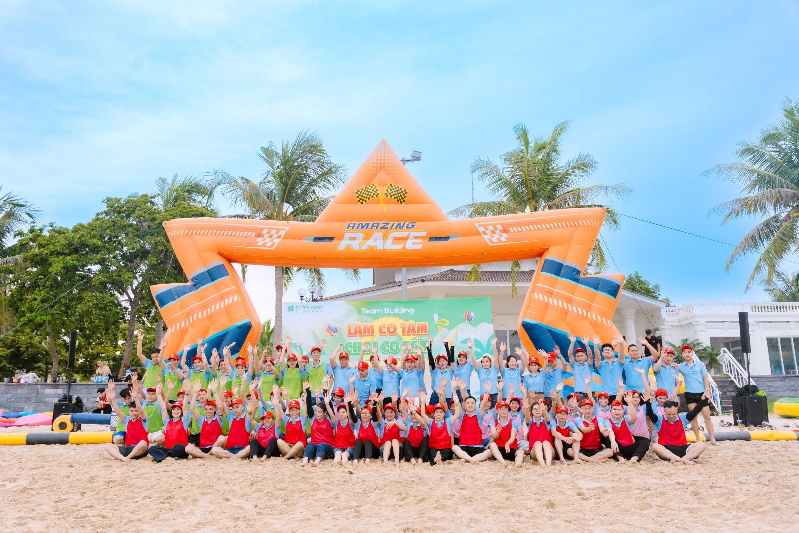 Team building group photo